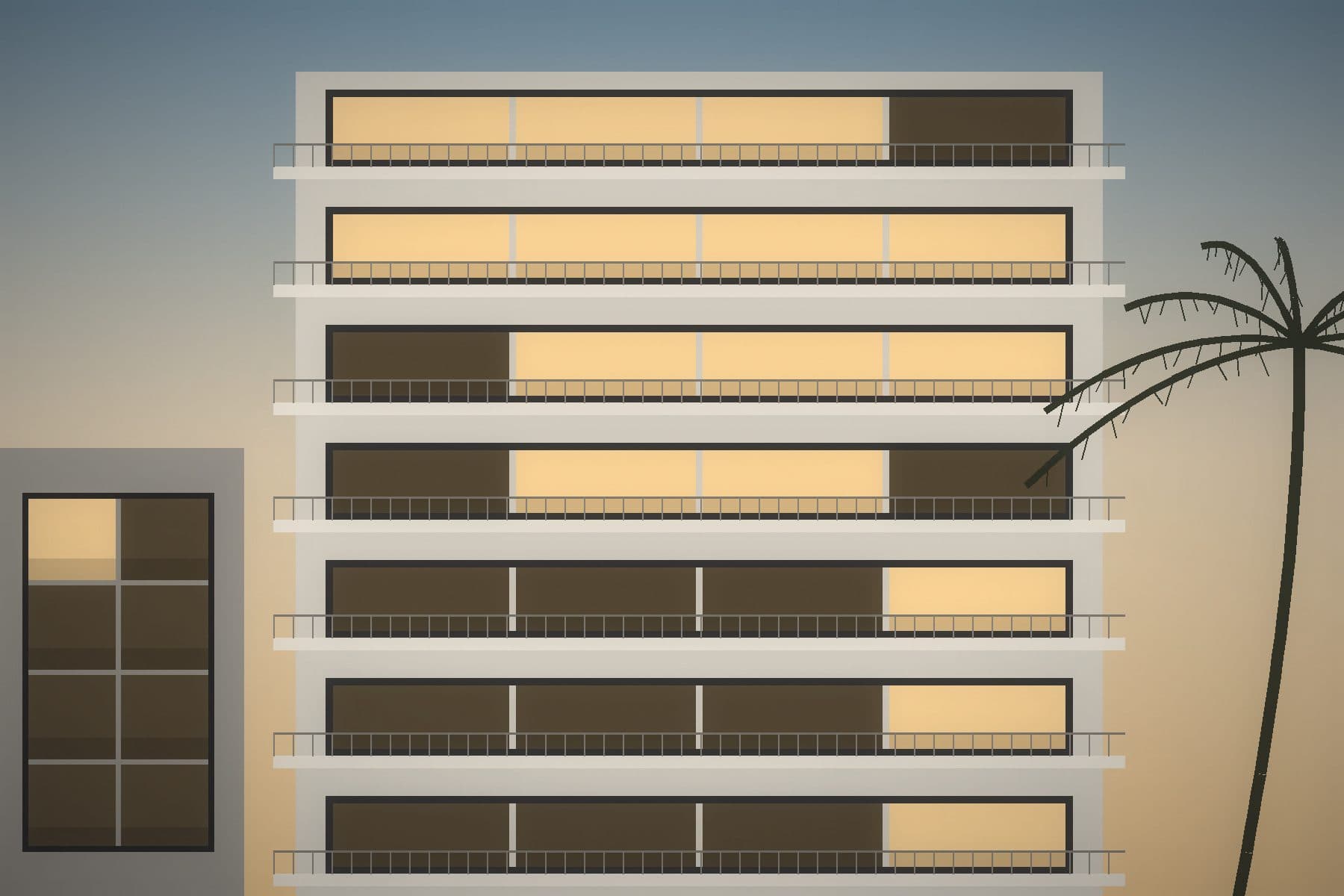 Penthouse-appartement met uitzicht — illustratieve placeholder 1